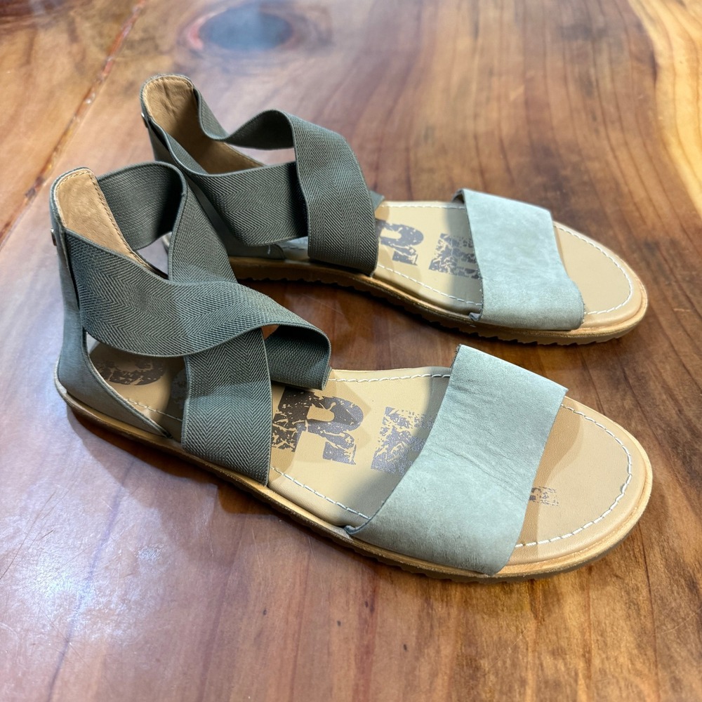 Sorel Ellatm III Leather Flip Flop Sandals Shoe flat Hiking Outdoor 8 EUR 39